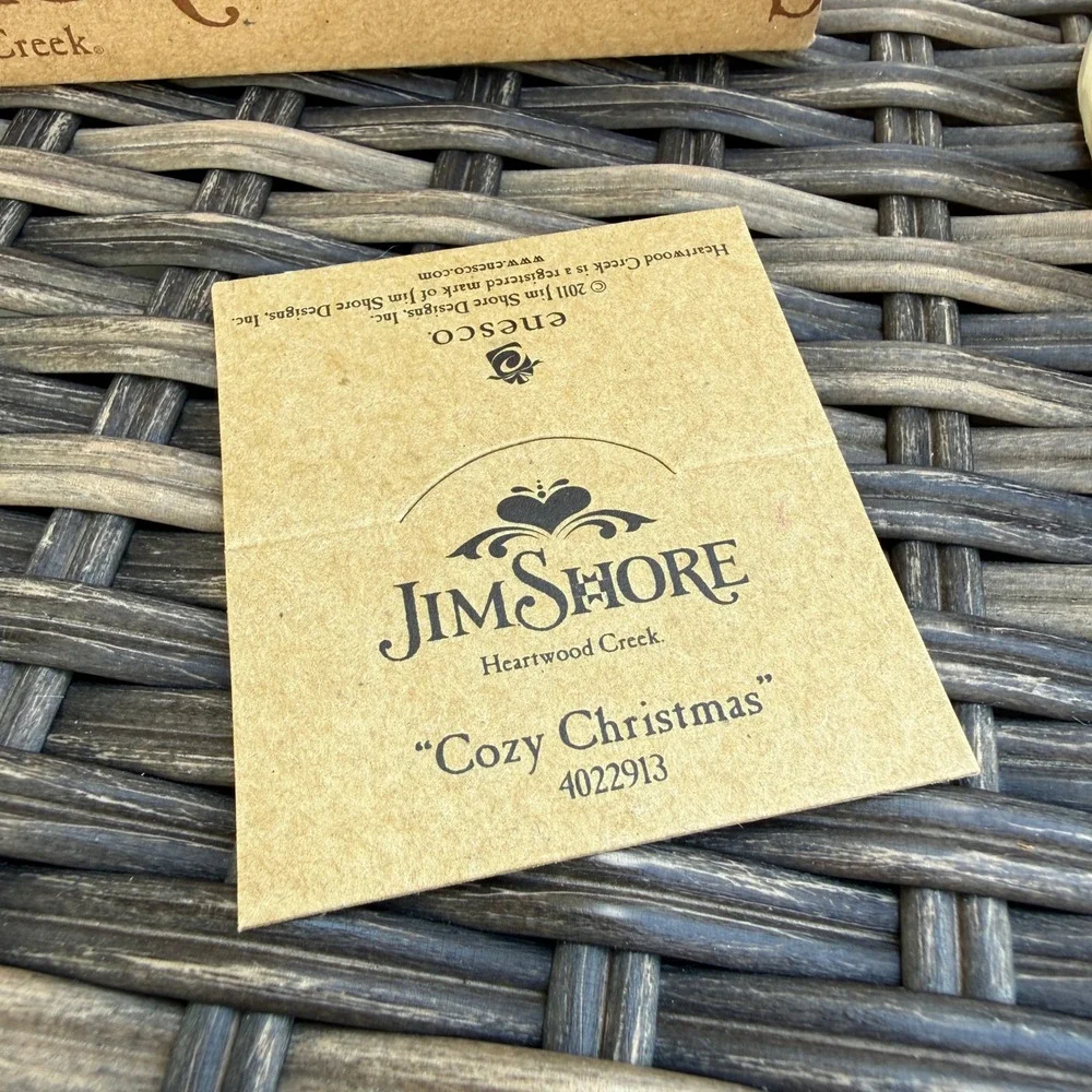 Jim Shore Cozy Christmas Santa Birdhouse 4022913 Heartwood Creek 2011 Box Tag